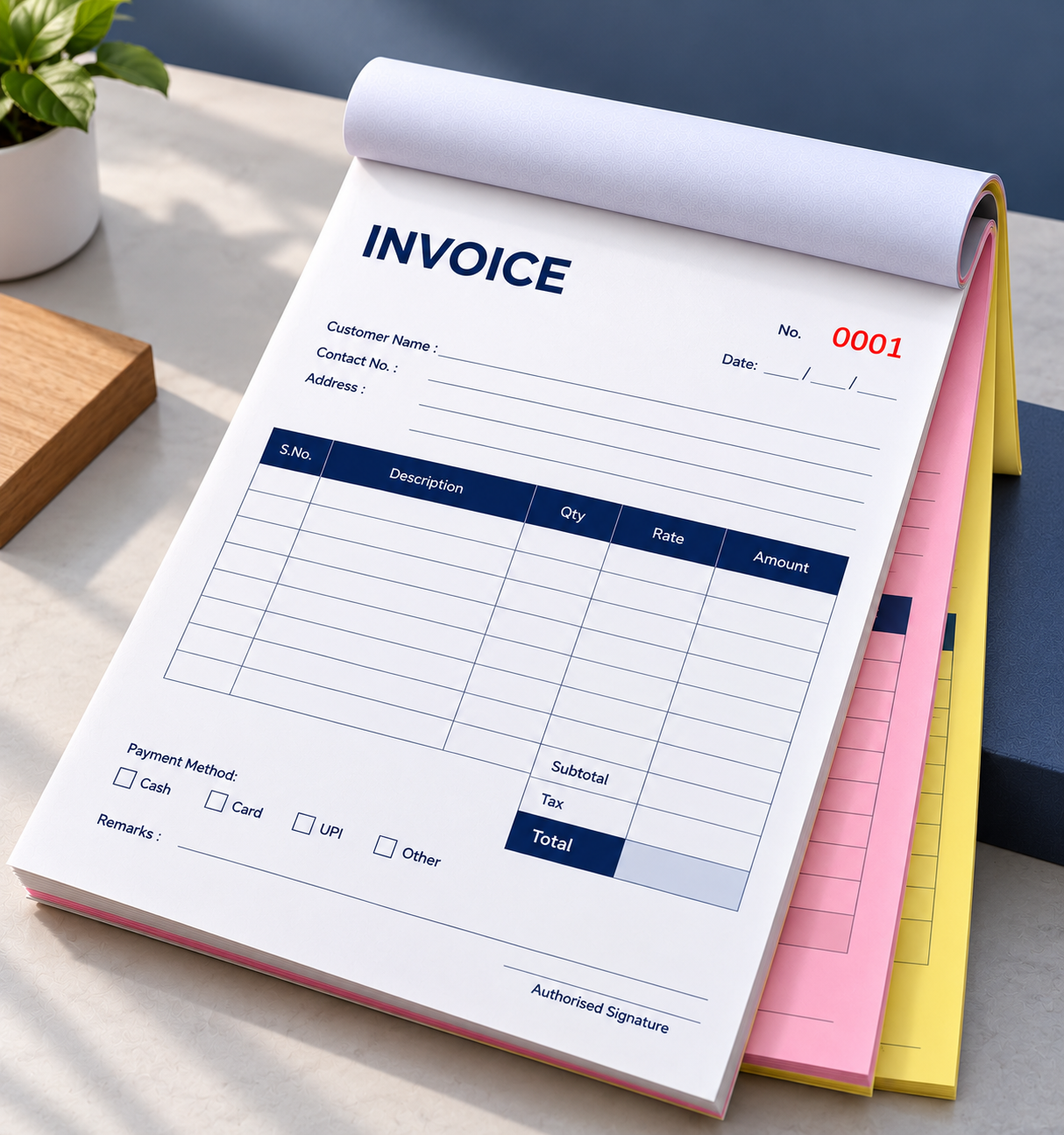 A4 Custom NCR Bill Books