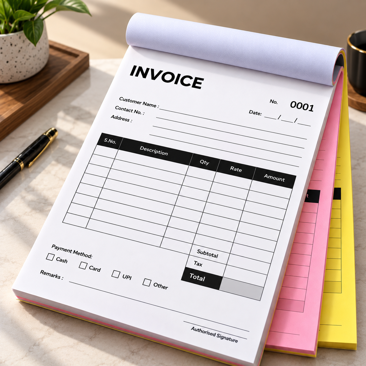 A4 Custom NCR Bill Books view 3