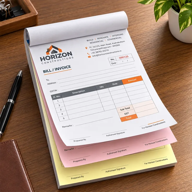 A6 Custom NCR Bill Books view 3