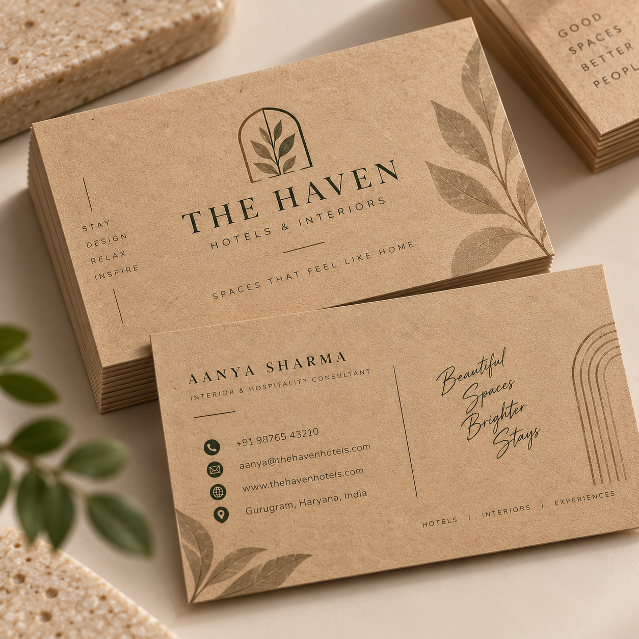 Brown Kraft Business Cards