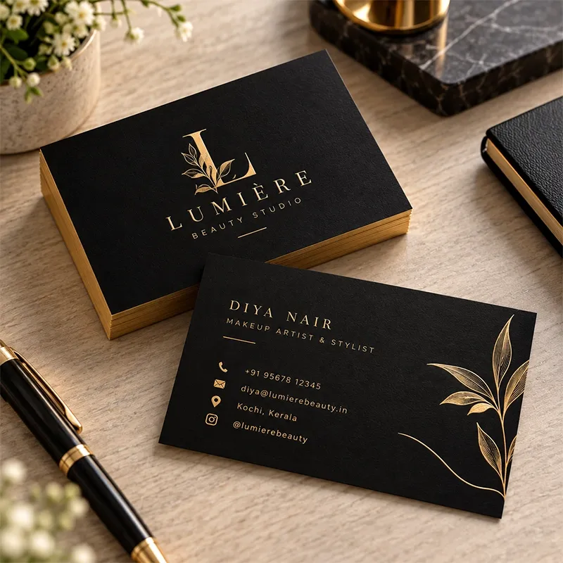 Gold Foil Black Cards