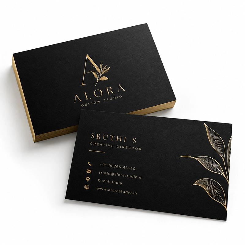 Gold Foil Black Cards view 3