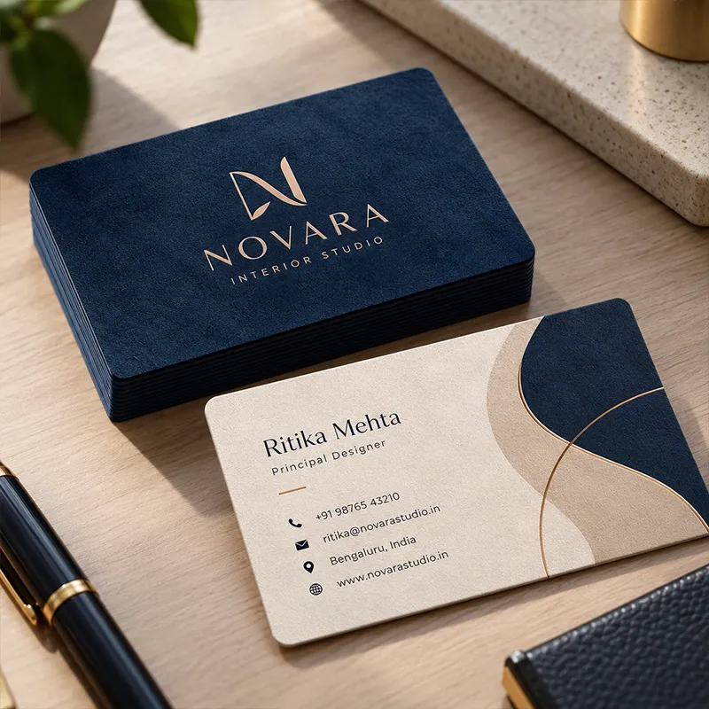 Premium Suede Business Cards