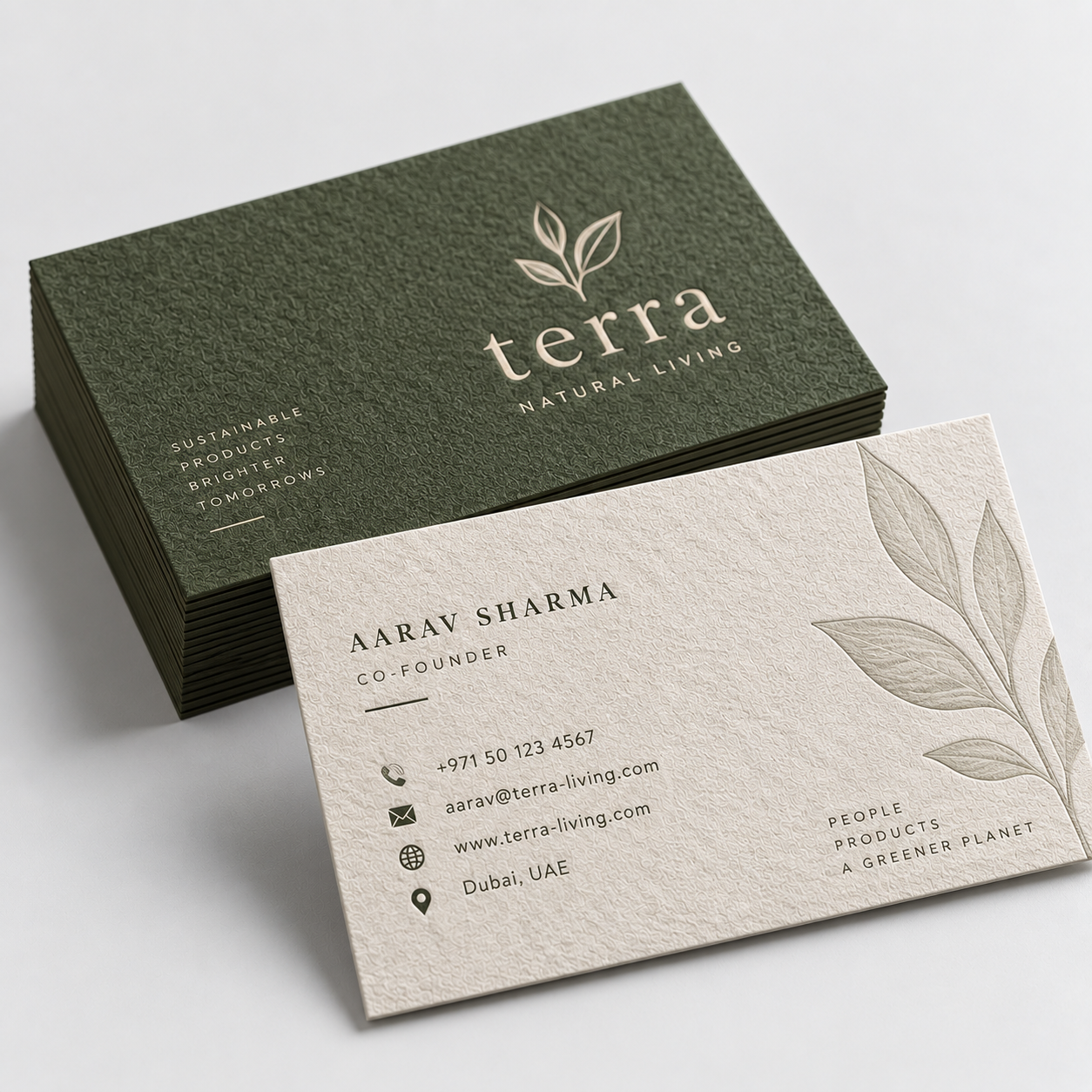 Textured Business Cards