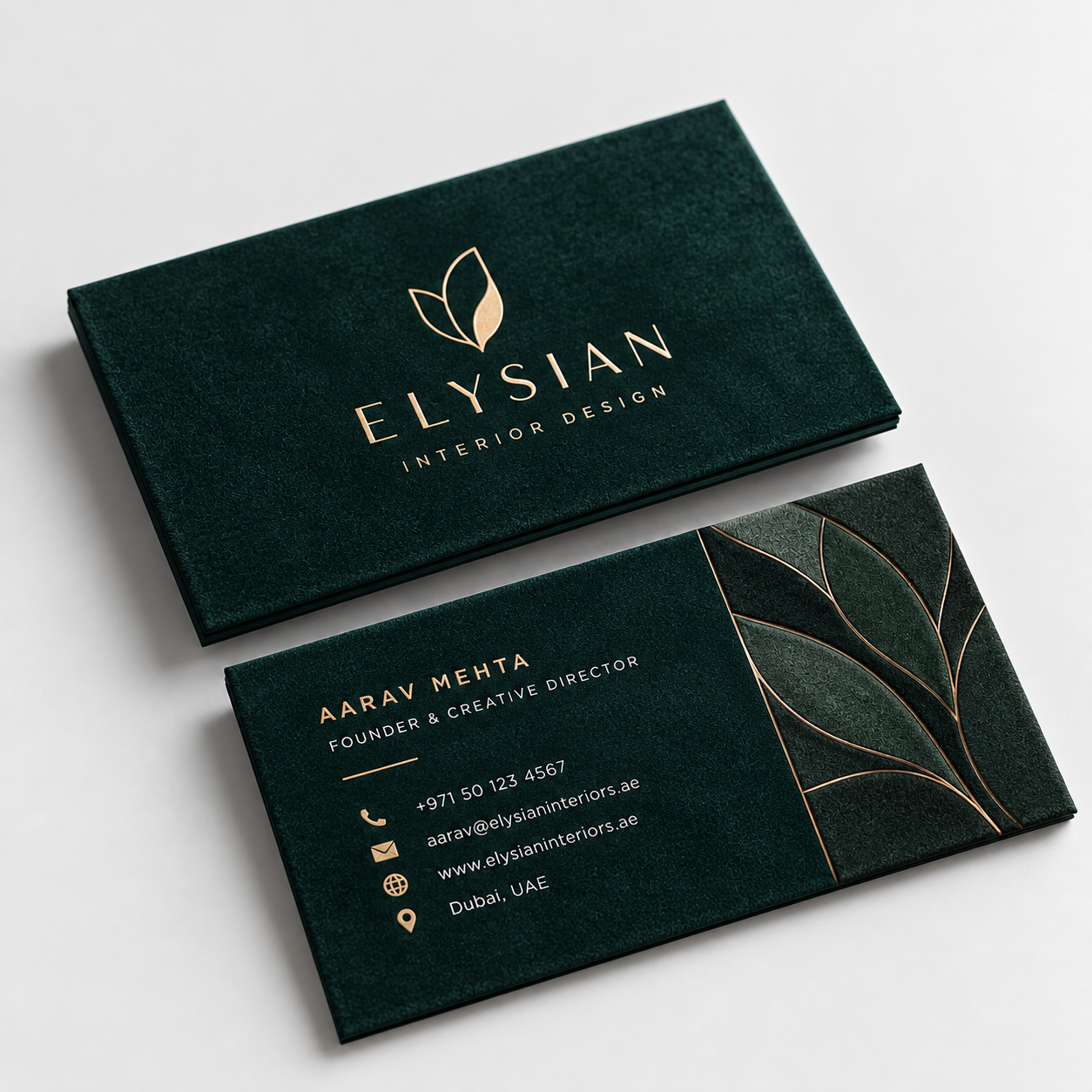 Velvet Laminated Cards